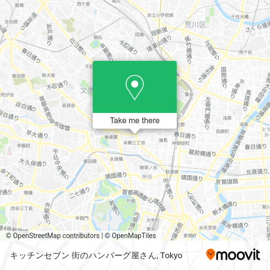 キッチンセブン 街のハンバーグ屋さん map