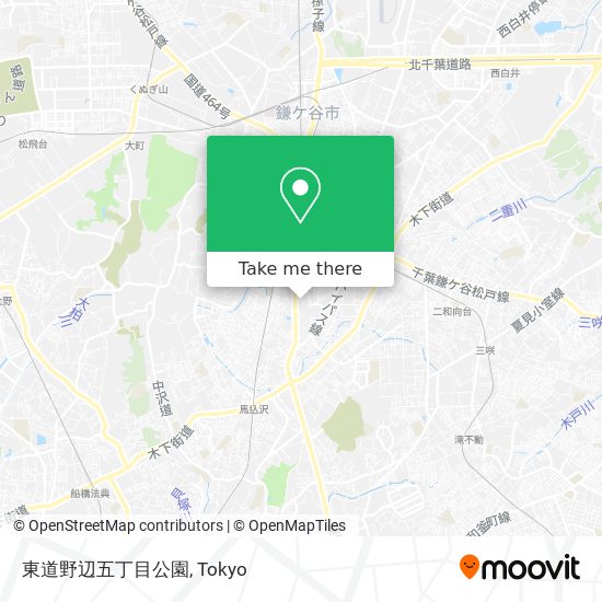 東道野辺五丁目公園 map