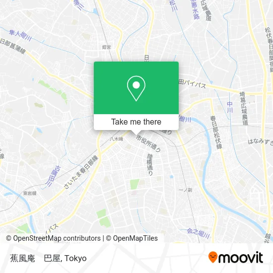 蕉風庵　巴屋 map