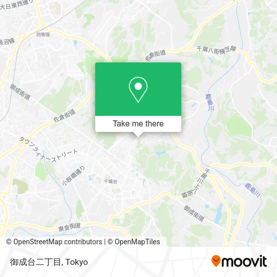 御成台二丁目 map