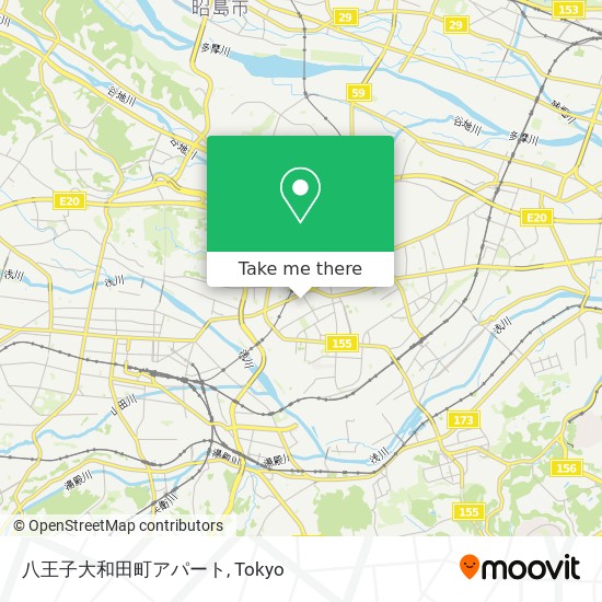 八王子大和田町アパート map
