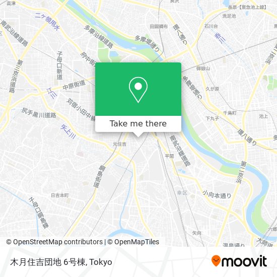 木月住吉団地 6号棟 map