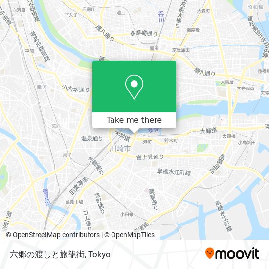 六郷の渡しと旅籠街 map