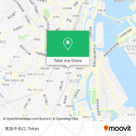 東急中央口 map