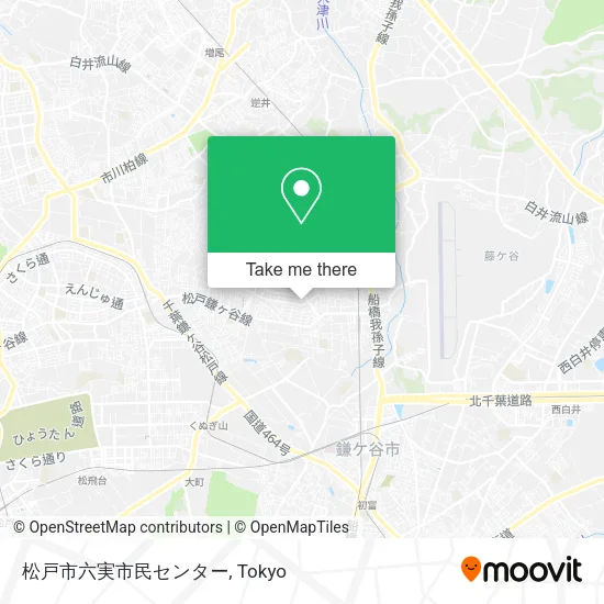 松戸市六実市民センター map