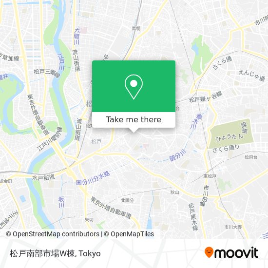 松戸南部市場W棟 map