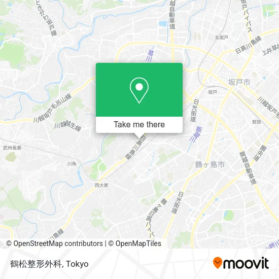 鶴松整形外科 map