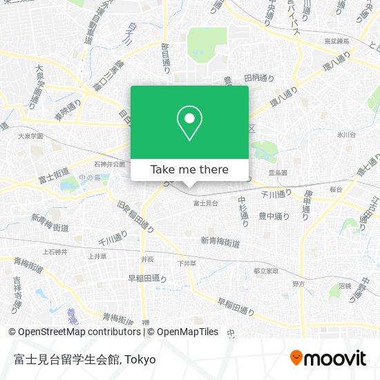 富士見台留学生会館 map