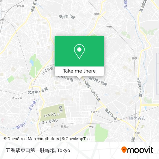 五香駅東口第一駐輪場 map