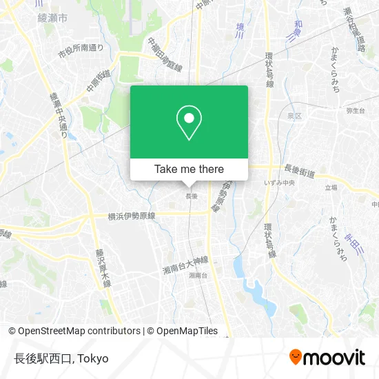 Chogo Station West Exit map