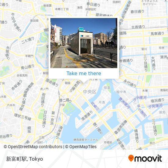 新富町駅 map