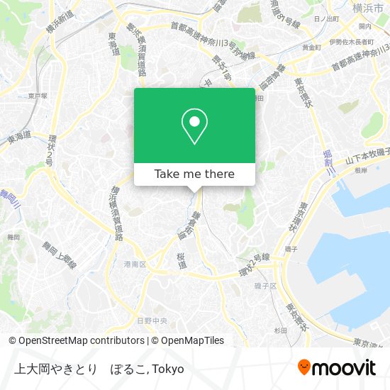 上大岡やきとり　ぽるこ map