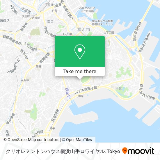 クリオレミントンハウス横浜山手ロワイヤル map