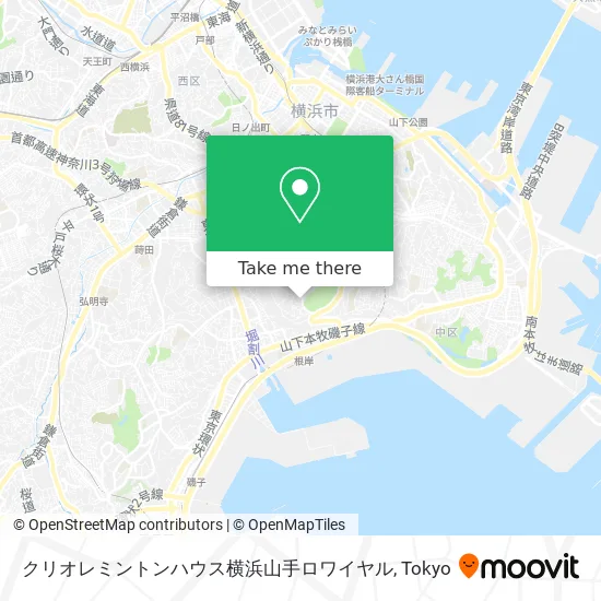 クリオレミントンハウス横浜山手ロワイヤル map