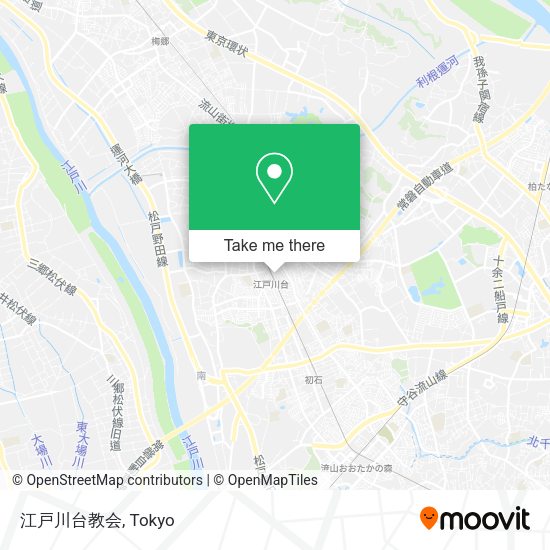 江戸川台教会 map