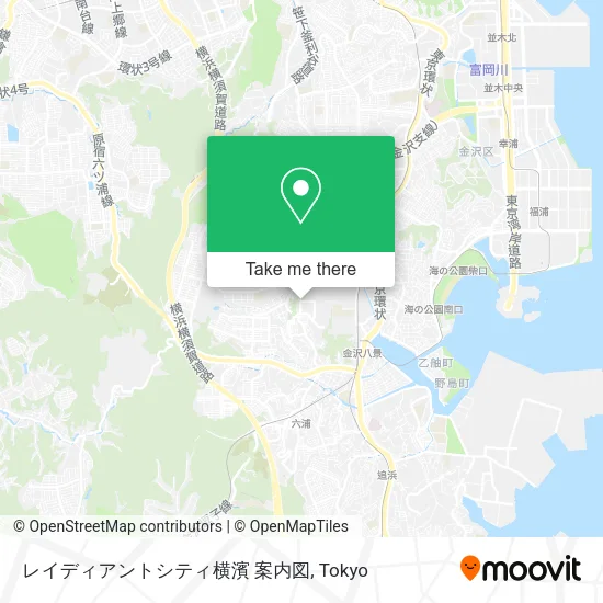 レイディアントシティ横濱 案内図 map