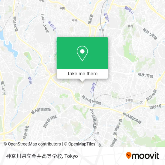 Kanagawa Prefectural Kanai High School map