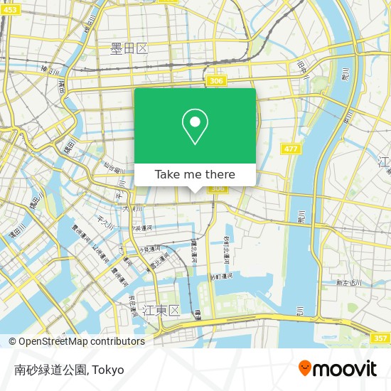 南砂緑道公園 map