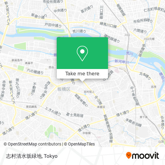 志村清水坂緑地 map