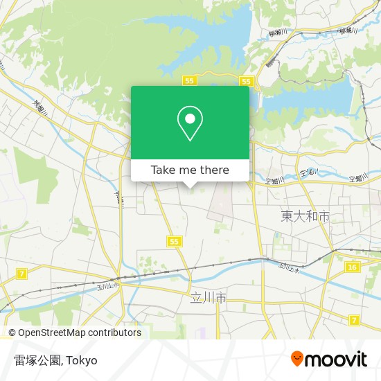 雷塚公園 map