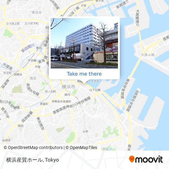 横浜産貿ホール map