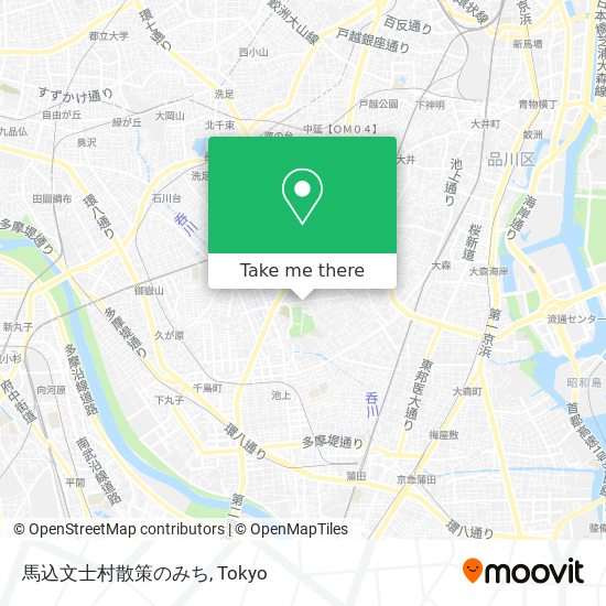 馬込文士村散策のみち map