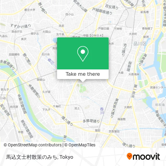 馬込文士村散策のみち map