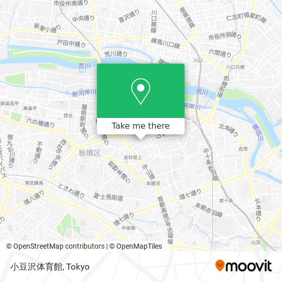 小豆沢体育館 map