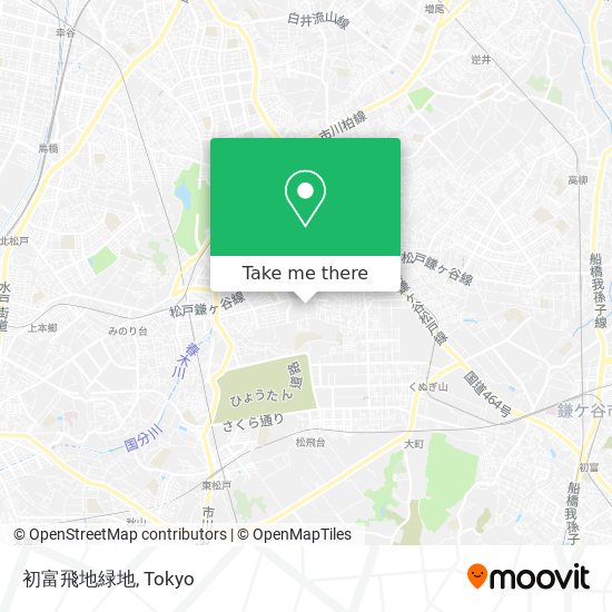 初富飛地緑地 map