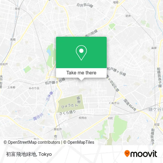 初富飛地緑地 map