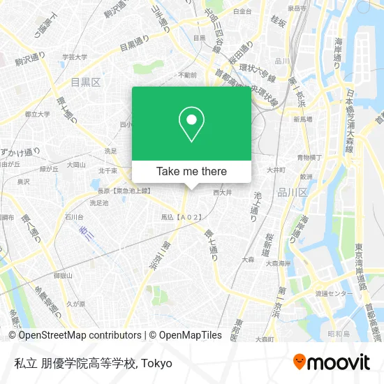 私立 朋優学院高等学校 map