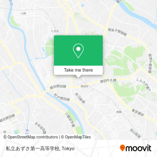 私立あずさ第一高等学校 map