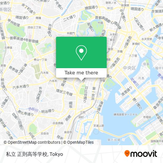 私立 正則高等学校 map