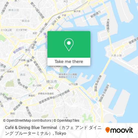 Café & Dining Blue Terminal（カフェ アンド ダイニング ブルーターミナル） map
