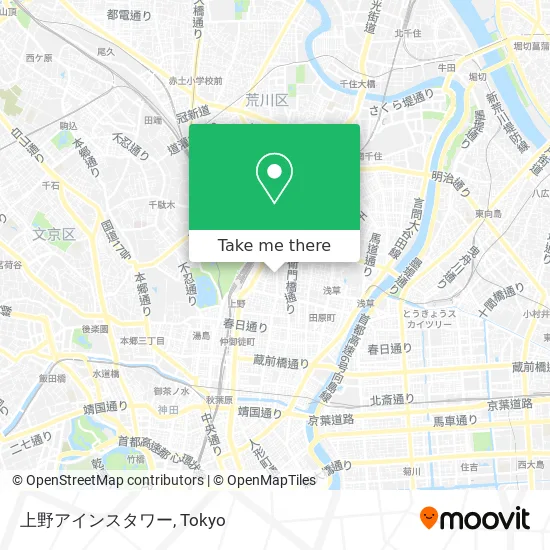 Ueno Einstein Tower map