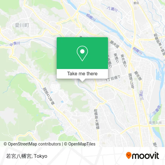 若宮八幡宮 map