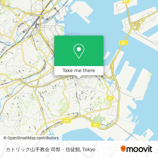 How to get to カトリック山手教会 司祭・信徒館 in 横浜市 by Metro 