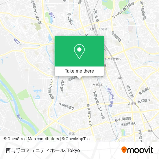 西与野コミュニティホール map