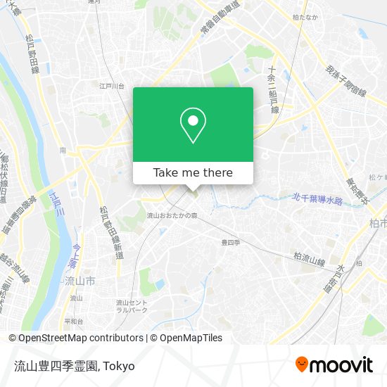 流山豊四季霊園 map