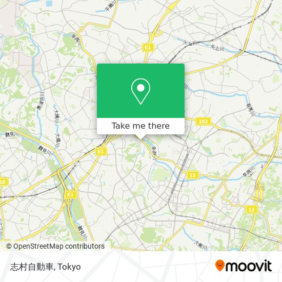 志村自動車 map