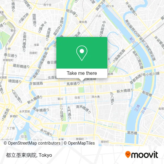 都立墨東病院 map
