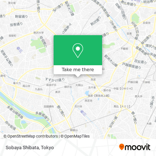 Sobaya Shibata map