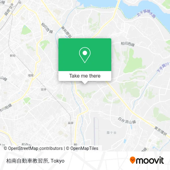 柏南自動車教習所 map