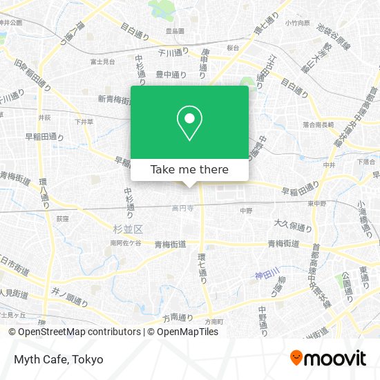 Myth Cafe map
