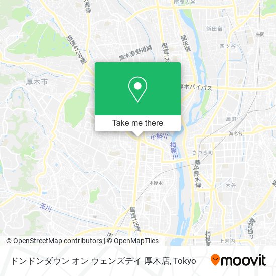 ドンドンダウン オン ウェンズデイ 厚木店 map