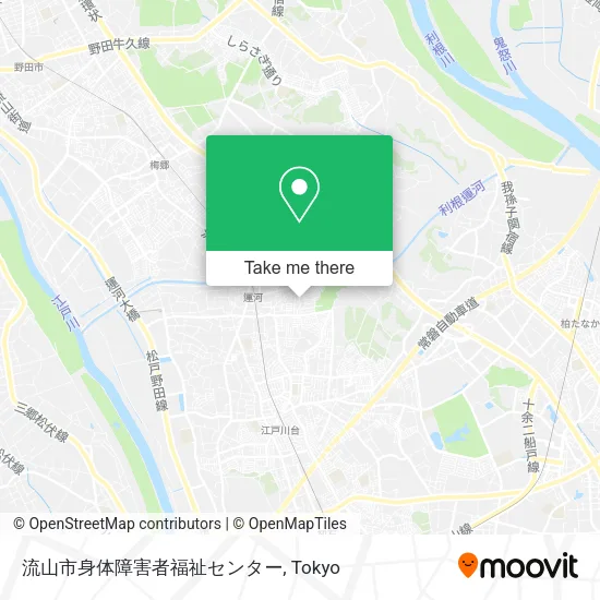 流山市身体障害者福祉センター map