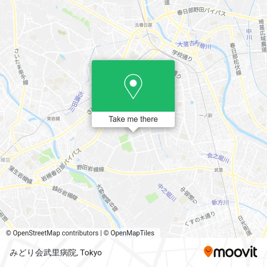 みどり会武里病院 map
