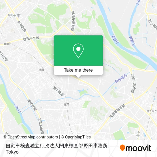 自動車検査独立行政法人関東検査部野田事務所 map