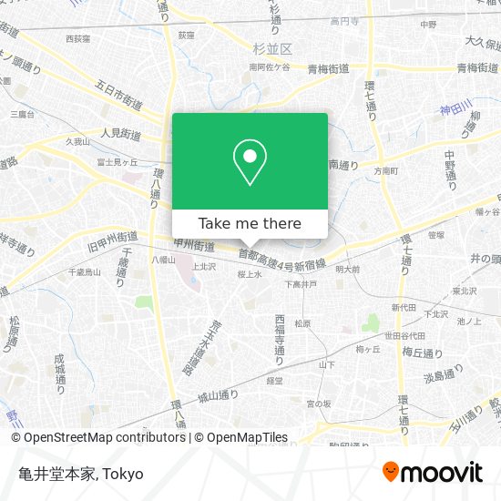 亀井堂本家 map