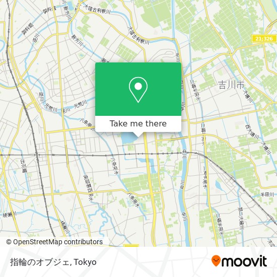 怎樣搭地鐵或巴士去越谷市的指輪のオブジェ Moovit